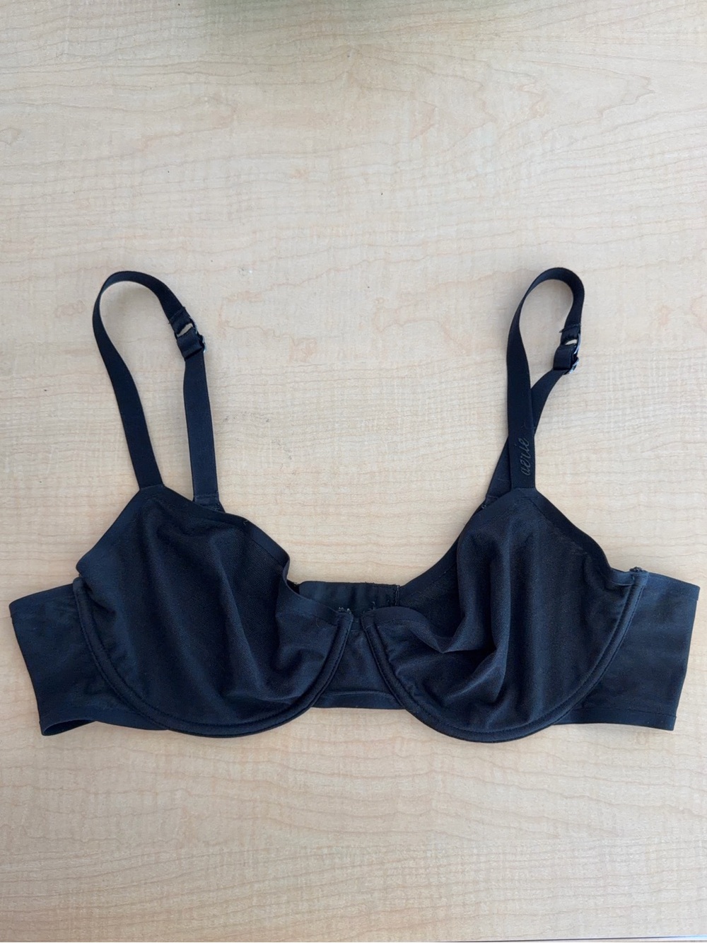 Everyday Black Underwire Mesh Bra - Sleek Support